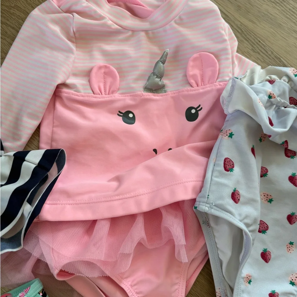 12 Month Toddler Girls Swimsuit Bundle